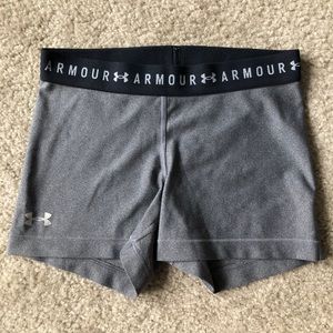 Gray Under Armour Spandex Shorts